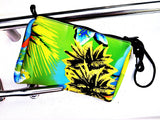 wristlet neoprene bag haole green