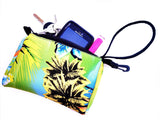 wristlet neoprene bag haole green
