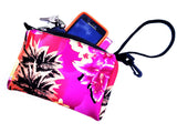 wristlet neoprene bags haole pink