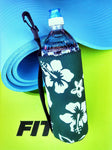 24oz retro green neoprene water bottle koozie