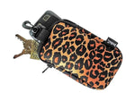 neoprene stash bag animal print leopard