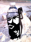 Neoprene Water Bottle Koozie 16oz - Retro Black